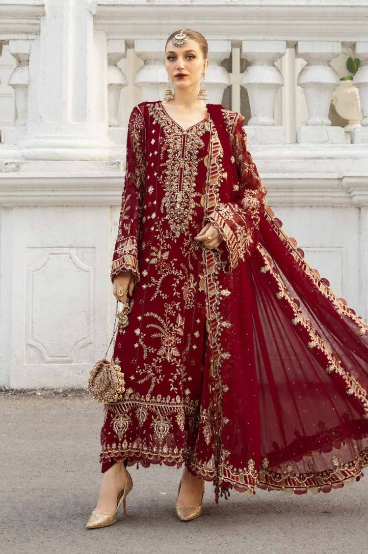 Marai.B Heavy Embroidered Chiffon 3 Piece Suit | Premium | MBC-1098