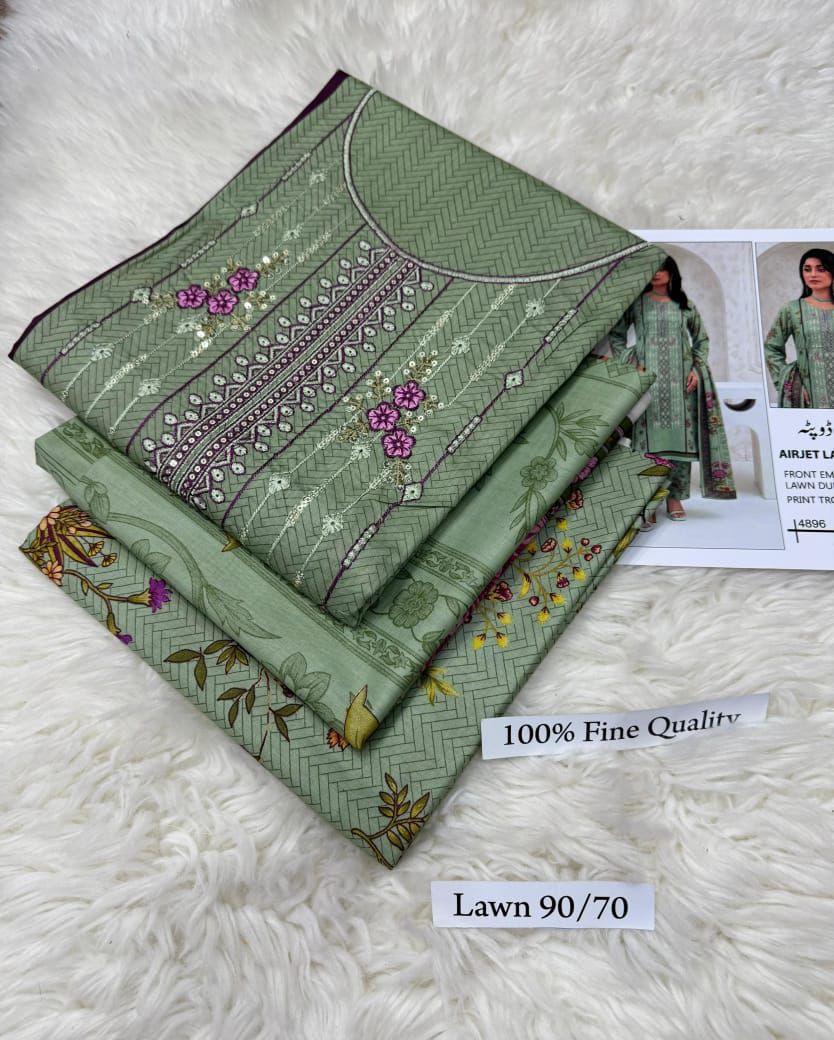 LAWN WITH LAWN DUPATTA VOLUME