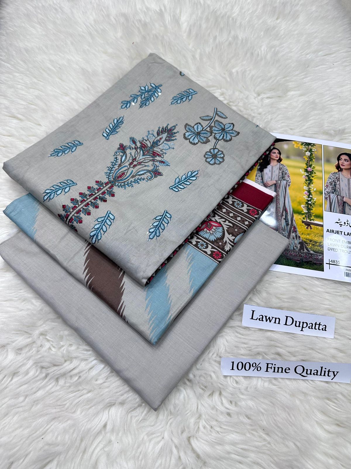 LAWN WITH LAWN DUPATTA VOLUME