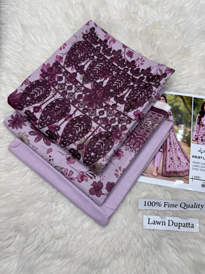 LAWN WITH LAWN DUPATTA VOLUME