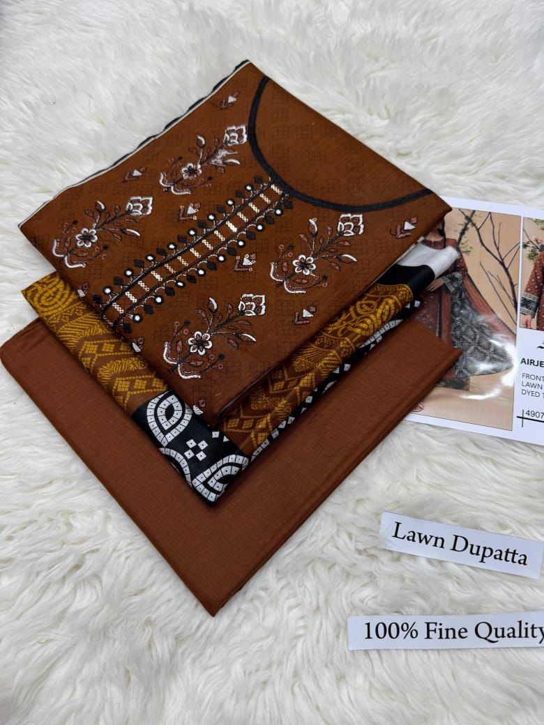 LAWN WITH LAWN DUPATTA VOLUME