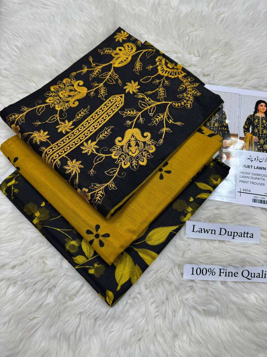 LAWN WITH LAWN DUPATTA VOLUME