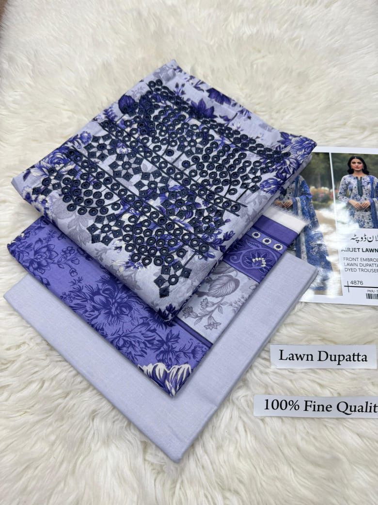 LAWN WITH LAWN DUPATTA VOLUME