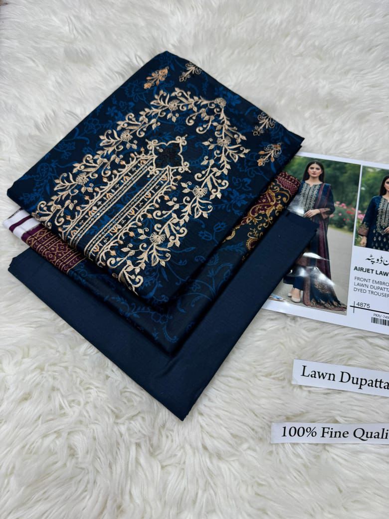 LAWN WITH LAWN DUPATTA VOLUME