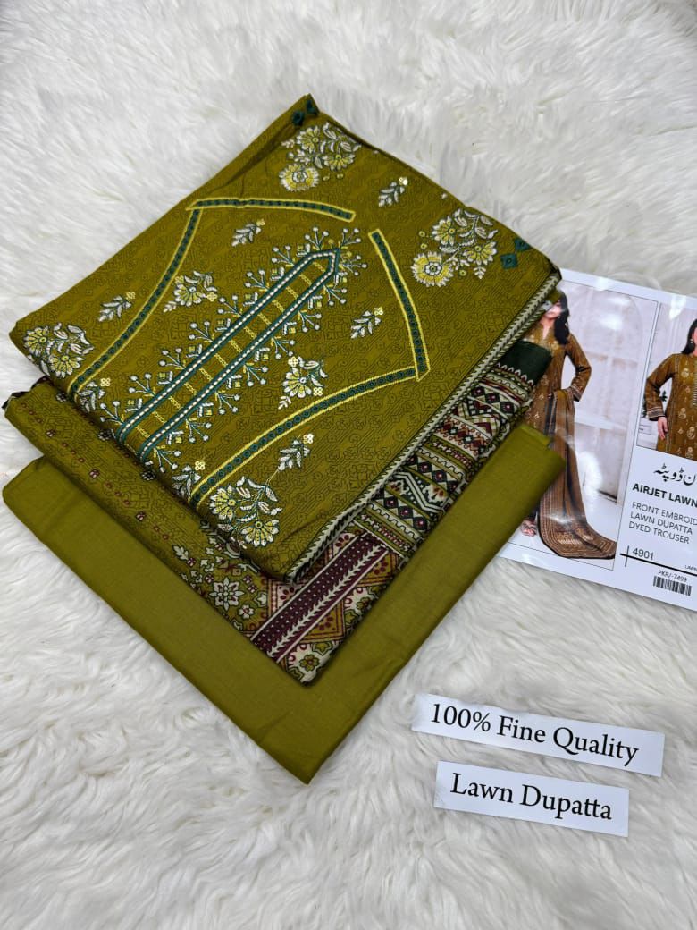 LAWN WITH LAWN DUPATTA VOLUME