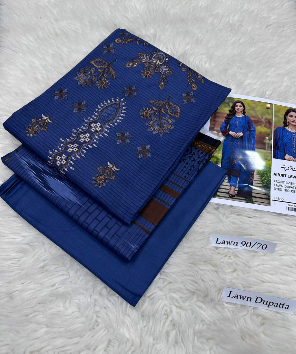LAWN WITH LAWN DUPATTA VOLUME