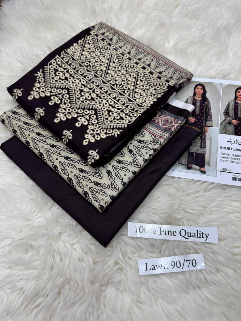 LAWN WITH LAWN DUPATTA VOLUME