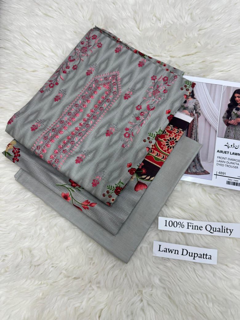 LAWN WITH LAWN DUPATTA VOLUME