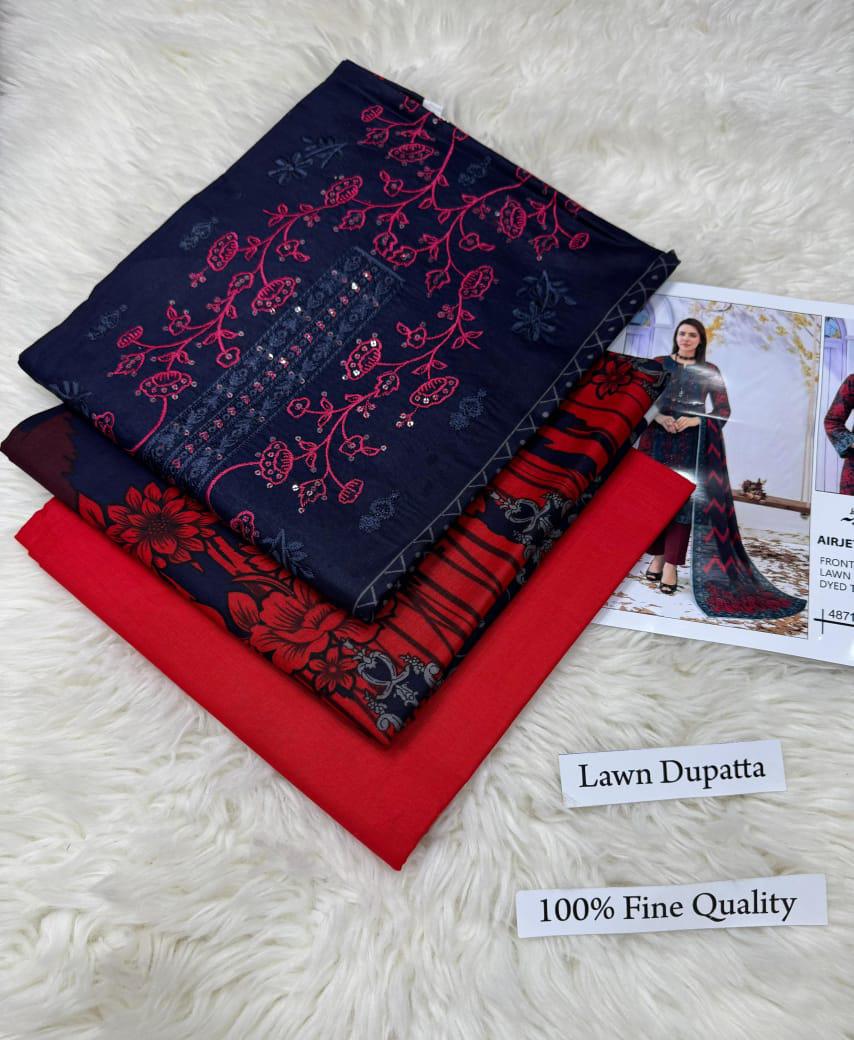LAWN WITH LAWN DUPATTA VOLUME