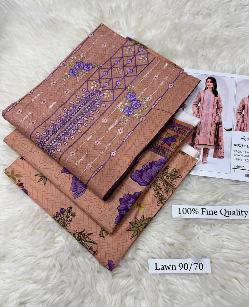 LAWN WITH LAWN DUPATTA VOLUME