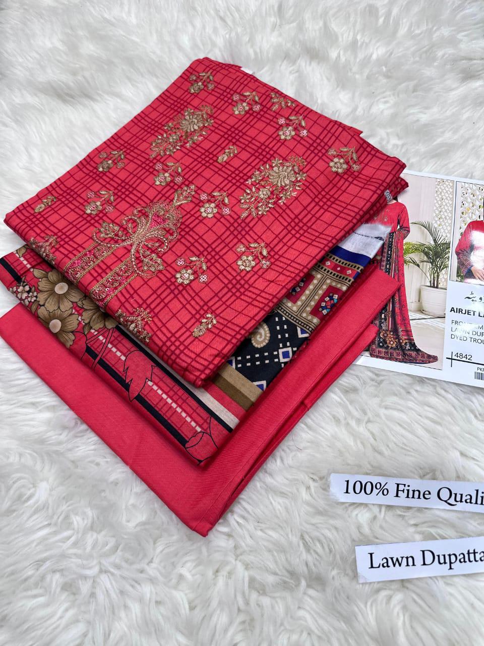 LAWN WITH LAWN DUPATTA VOLUME