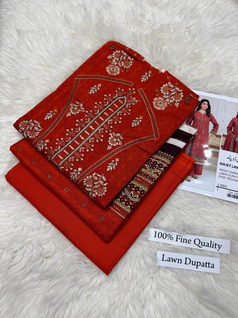 LAWN WITH LAWN DUPATTA VOLUME